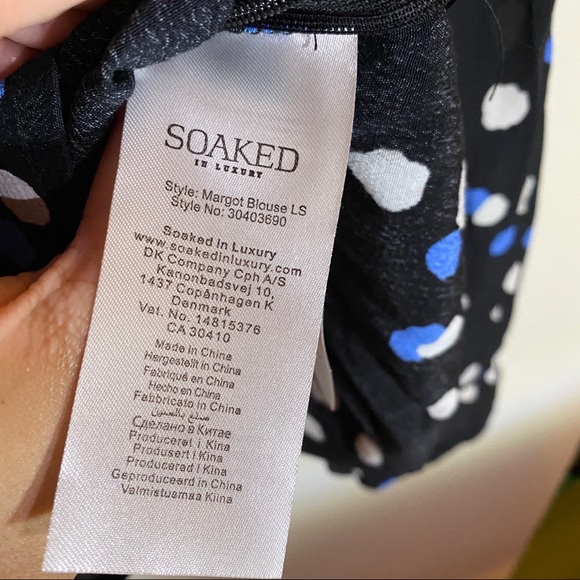 NWT FLOWY POLKA DOT TOP / BLOUSE | SOAKED - Picture 7 of 11